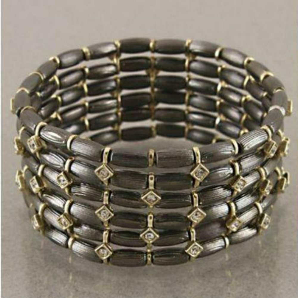 Black Stretch Bracelet - New